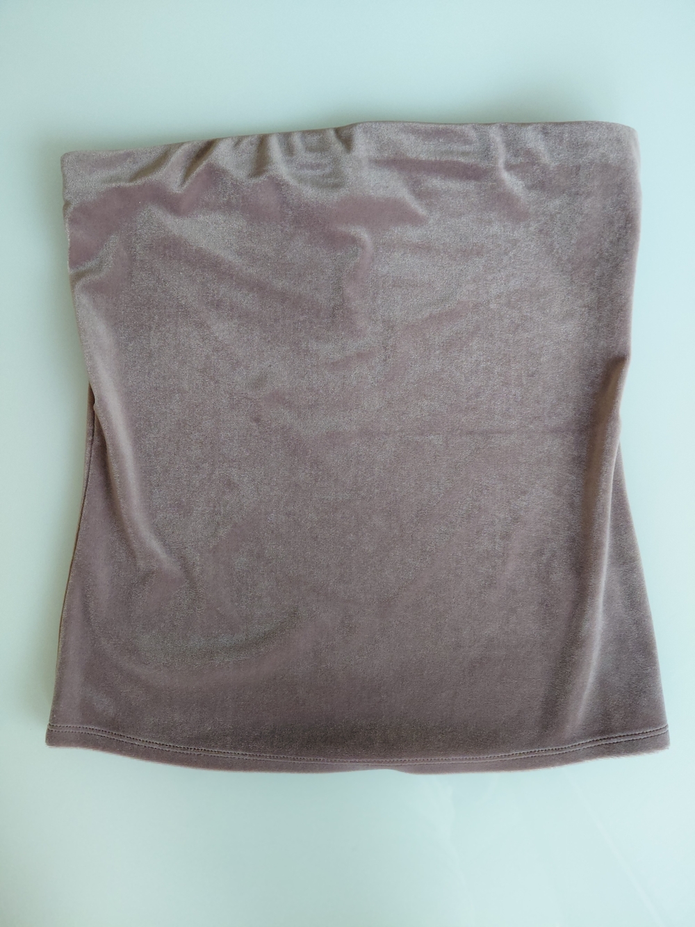 Express Mauve Velvet Strapless Tube Top